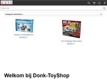 Tablet Screenshot of donk-toyshop.nl